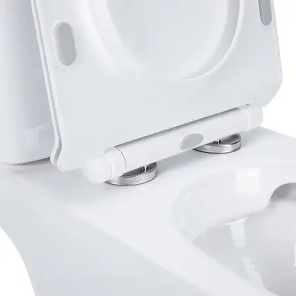 Qtap Presto Унітаз-компакт безобідковий, білий (QT24221217AW)