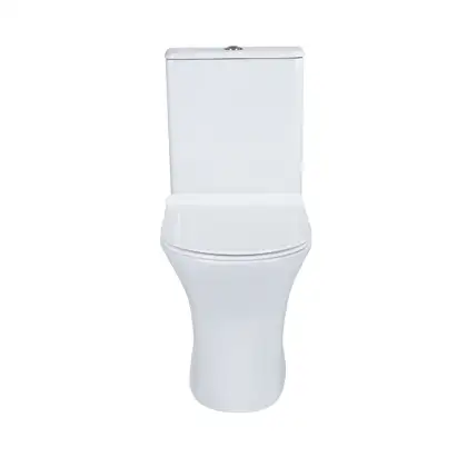 Qtap Presto Унітаз-компакт безобідковий, білий (QT24221217AW)