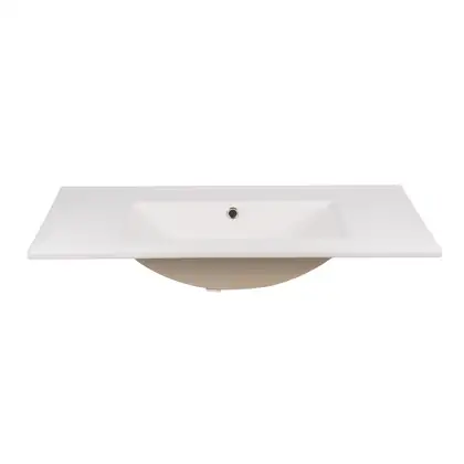 Комплект Qtap Taurus 800х580х437 White/Whitish oak тумба подвесная + раковина врезная QT2472TPT803WWO