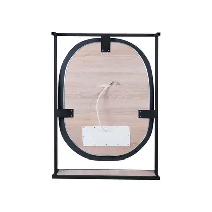 Зеркало Qtap Taurus 800х850х140 Black/Whitish oak с LED-подсветкой QT2478ZP600BWO Зеркало Qtap Taurus 800х850х140 Black/Whitish oak с LED-подсветкой QT2478ZP600BWO