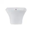 Раковина подвесная моноблок Qtap Crow 500х400х385 White с донным клапаном QT0511G815W