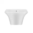 Раковина подвесная моноблок Qtap Crow 600х430х385 White с донным клапаном QT0511G835W