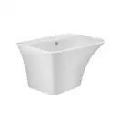 Раковина подвесная моноблок Qtap Crow 600х430х385 White с донным клапаном QT0511G835W