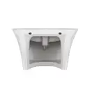 Раковина подвесная моноблок Qtap Crow 600х430х385 White с донным клапаном QT0511G835W