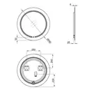 Зеркало Qtap Jay N R590 с LED-подсветкой QT07782504W