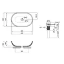 Раковина Qtap Leo 585х380х180 White с донным клапаном QT1111A028W