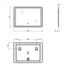 Зеркало Qtap Leo 1000х700 с LED-подсветкой QT1178141870100W