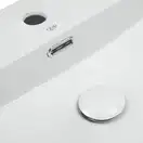 Раковина Qtap Nando LT 600х420х120 White с донным клапаном QT12112173W