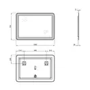 Зеркало Qtap Swan 1000х700 с LED-подсветкой QT1678141470100W