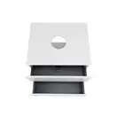 Тумба подвесная Qtap Tern 600х476х469 White со столешницей и полотенцедержателем QT1774TPЛ601W (QT1779TPL601W)