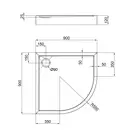Душевой поддон Qtap Robin 309912W 90x90x12 см + сифон (ROBIN309912W)