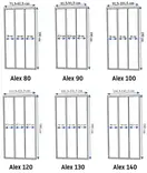 Душевая дверь REA ALEX 120 CHROME (REA-K0921)
