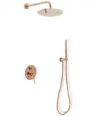 Душевая система REA LUNGO ROSE GOLD + BOX скрытого монтажа (REA-P4111)
