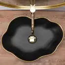 Умивальник (раковина) REA PEARL BLACK GOLD накладний чорний/золото (REA-U0692)