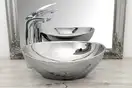 Умивальник (раковина) REA SOFIA SILVER накладний сріблястий (REA-U0852)