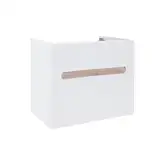 Тумба подвесная Qtap Virgo 700х580х437 White/Whitish oak QT1874TPА701W (QT1874TPА701WWO)