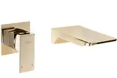 Смеситель для раковины (умывальника) REA MASON GOLD  + BOX скрытого монтажа (REA-B5150)