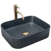 Умывальник (раковина) REA KAYA NAVY BLUE MAT накладний (REA-U5656)