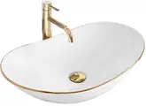 Умывальник (раковина) REA ROYAL GOLD EDGE накладной белый (REA-U8570)