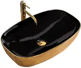 Rea Rich Gold/Black накладна раковина (REA-U9600)