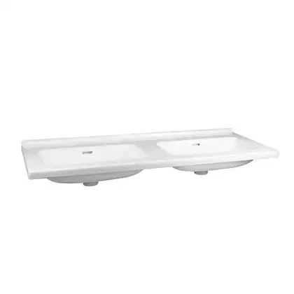 Раковина Qtap Albatross 1210х467х195 White с донным клапаном QT0111FL8167GW