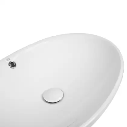 Раковина Qtap Dove 625х415х150 White с донным клапаном QT06113077W
