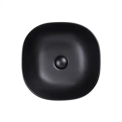 Раковина Qtap Kolibri 410x410x150 Matt black с донным клапаном QT10112144MBMB Раковина Qtap Kolibri 410x410x150 Matt black с донным клапаном QT10112144MBMB