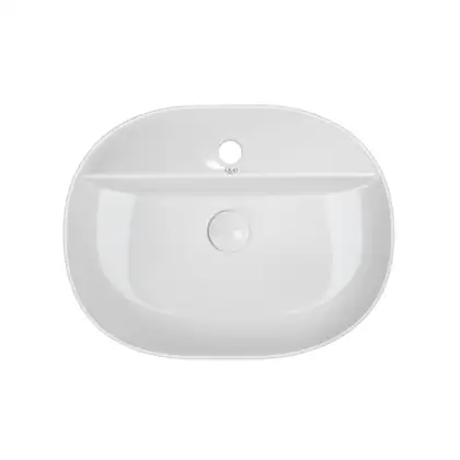 Раковина Qtap Scorpio 505x385x120 White с донным клапаном QT14112202W