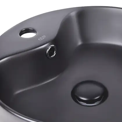 Раковина Qtap Scorpio 400x400x140 Matt black с донным клапаном QT14113018BMBMB Раковина Qtap Scorpio 400x400x140 Matt black с донным клапаном QT14113018BMBMB