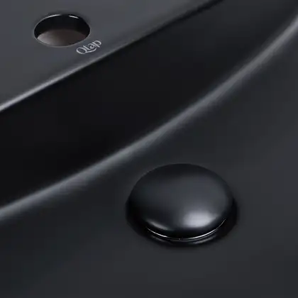 Раковина Qtap Scorpio 505х385х120 Matt black QT142202MBMB