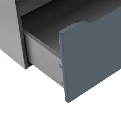 Комплект Qtap Albatross 810х825х460 Graphite тумба напольная + раковина врезная  QT1471TNВ8023080CG
