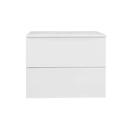 Тумба подвесная Qtap Tern 600х476х469 White со столешницей и полотенцедержателем QT1774TPЛ601W (QT1779TPL601W)