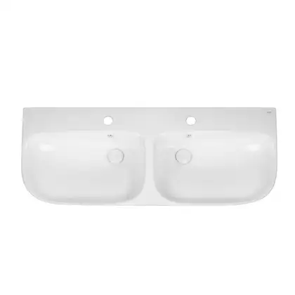Раковина подвесная моноблок Qtap Virgo 1000х410х360 White с донным клапаном QT1811G760W
