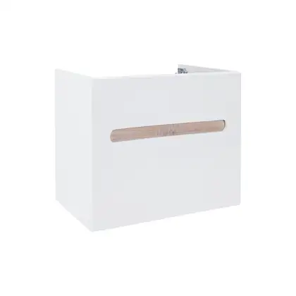 Тумба подвесная Qtap Virgo 700х580х437 White/Whitish oak QT1874TPА701W (QT1874TPА701WWO)