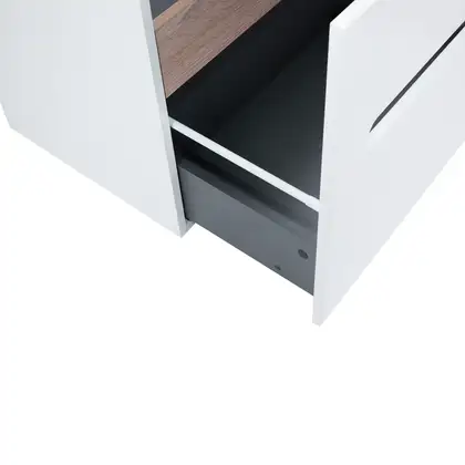 Тумба подвесная Qtap Virgo 700х580х437 White/Whitish oak QT1874TPА701W (QT1874TPА701WWO)