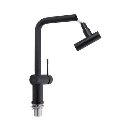 Смеситель для кухни Qtap Scorpio 9050105FB с выдвижным изливом (QTSCOR9050105FB)