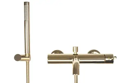 Rea Lungo Gold Змішувач для ванни та душу, золотий (REA-B6635)