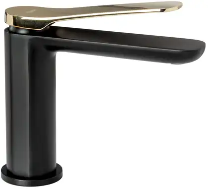 Смеситель для раковины (умывальника) REA CREEK BLACK GOLD низкий (REA-B8503)