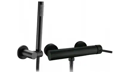 Смеситель для ванны и душа REA LUNGO BLACK черный (REA-B9410)