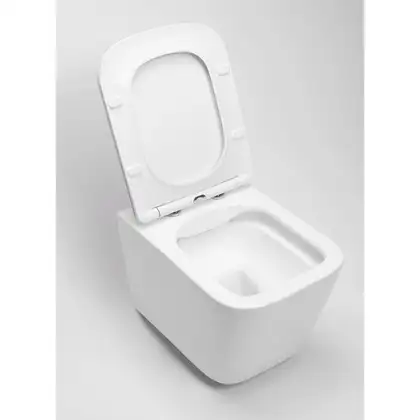Rea RAUL RIMLESS Підвісний унітаз, білий (REA-C9660)