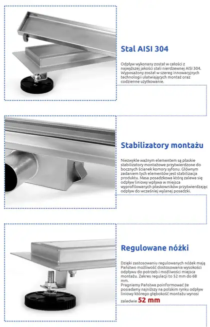 Трап для душа REA PURE NEO 90 см (REA-G0094)
