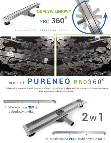 Трап для душа REA PURE NEO PRO 80 см (REA-G0902)