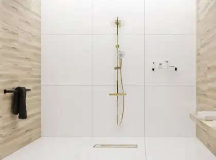 Трап для душа REA PURE NEO GOLD PRO 90 см (REA-G8012)