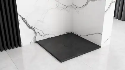 Душевой поддон REA STONE 90X90 BLACK (REA-K9601)