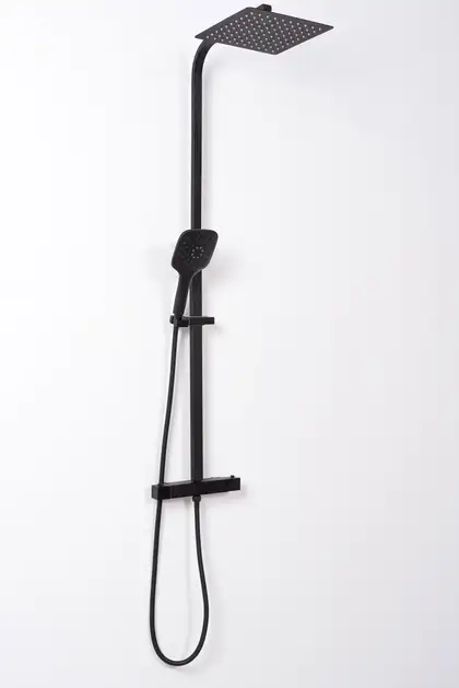 Rea JET BLACK MAT Душовий гарнітур, чорний матовий (REA-P9411)