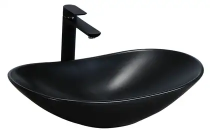 Умывальник (раковина) REA ROYAL 60 BLACK MAT накладной черный (REA-U0442)
