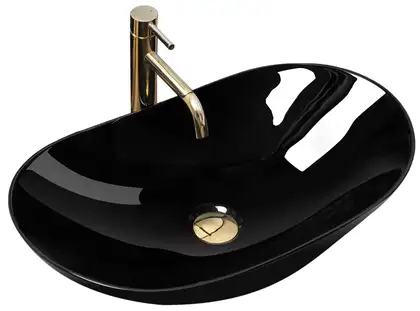 Rea Royal 60 Умивальник накладний, чорний (REA-U0445)