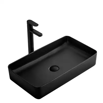 Rea Denis Black Mat Умивальник накладний, чорний (REA-U3690) Rea Denis Black Mat Умивальник накладний, чорний (REA-U3690)