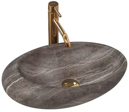 Умывальник (раковина) REA ROXY A STONE D.GREY MATT накладной (REA-U6649)