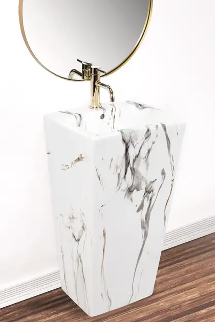 Умывальник (раковина) Rea DARIA MARBLE напольный (REA-U6678)